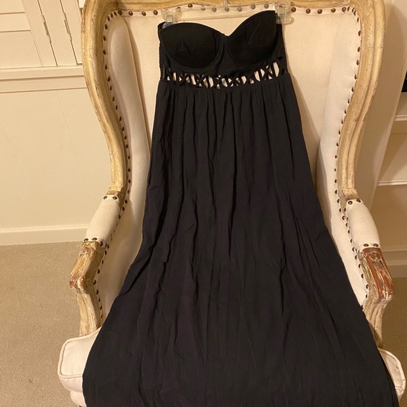 Mara Hoffman black strapless maxi dress - Picture 11 of 11